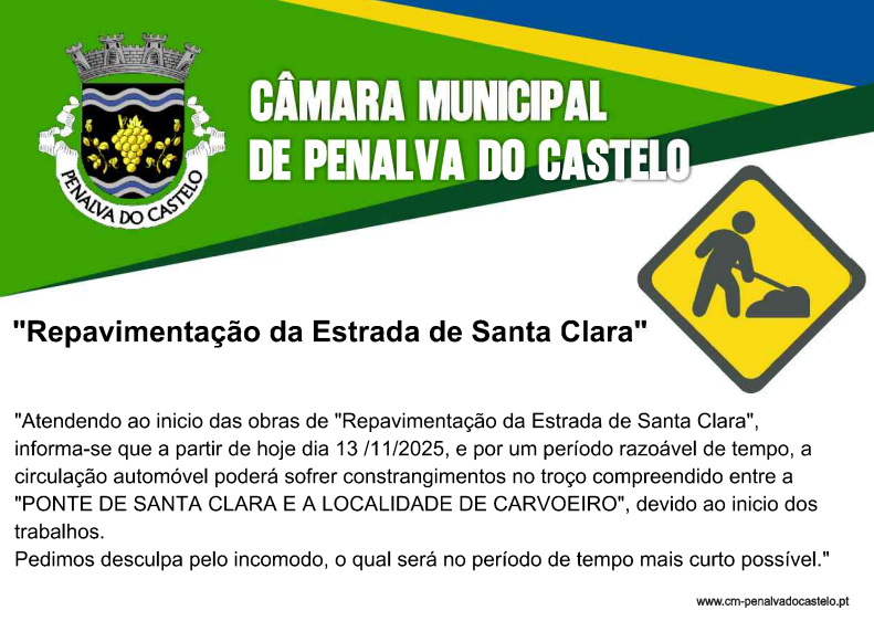 Repavimentação da Estrada de Santa Clara