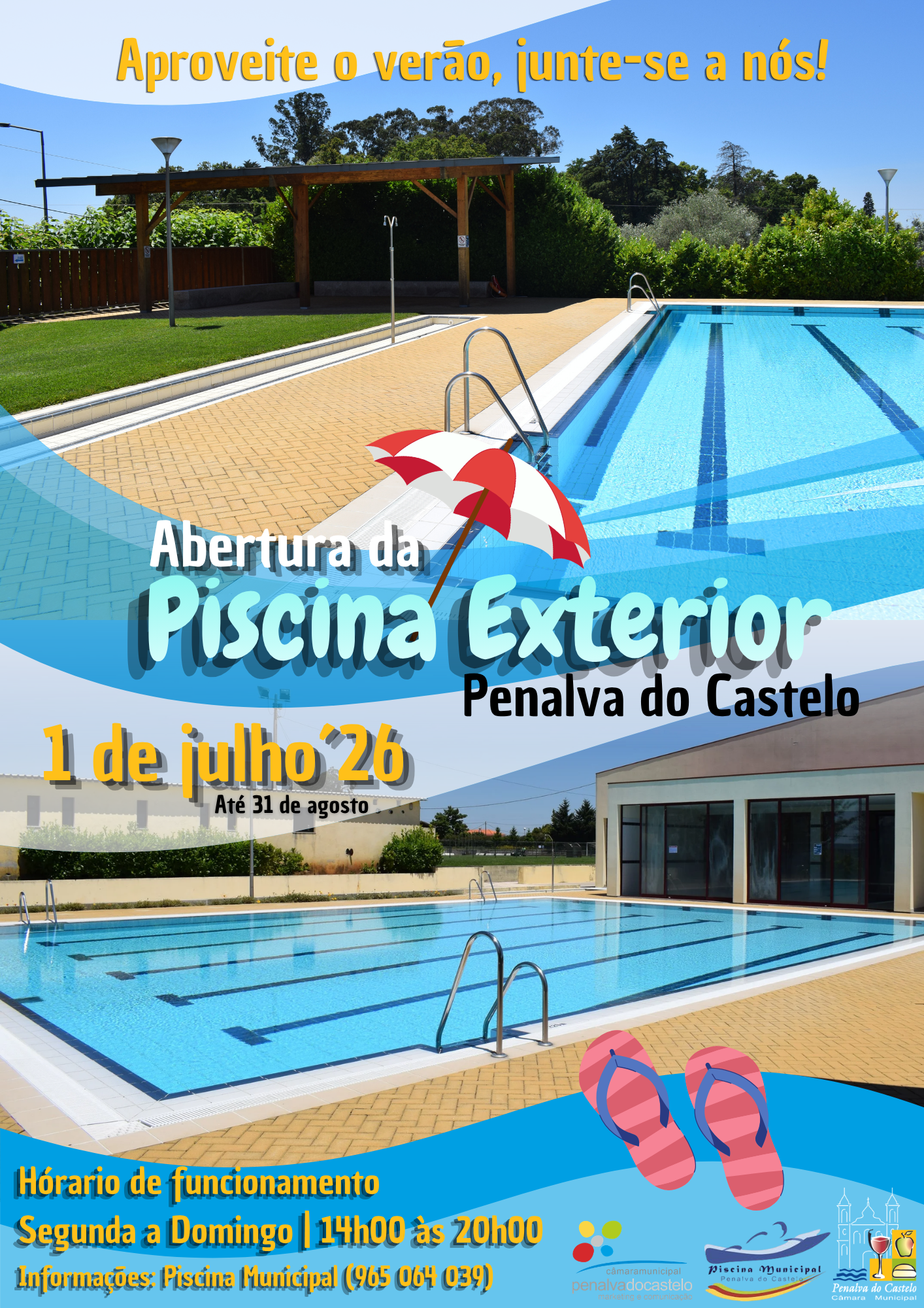 Abertura da Piscina Exterior