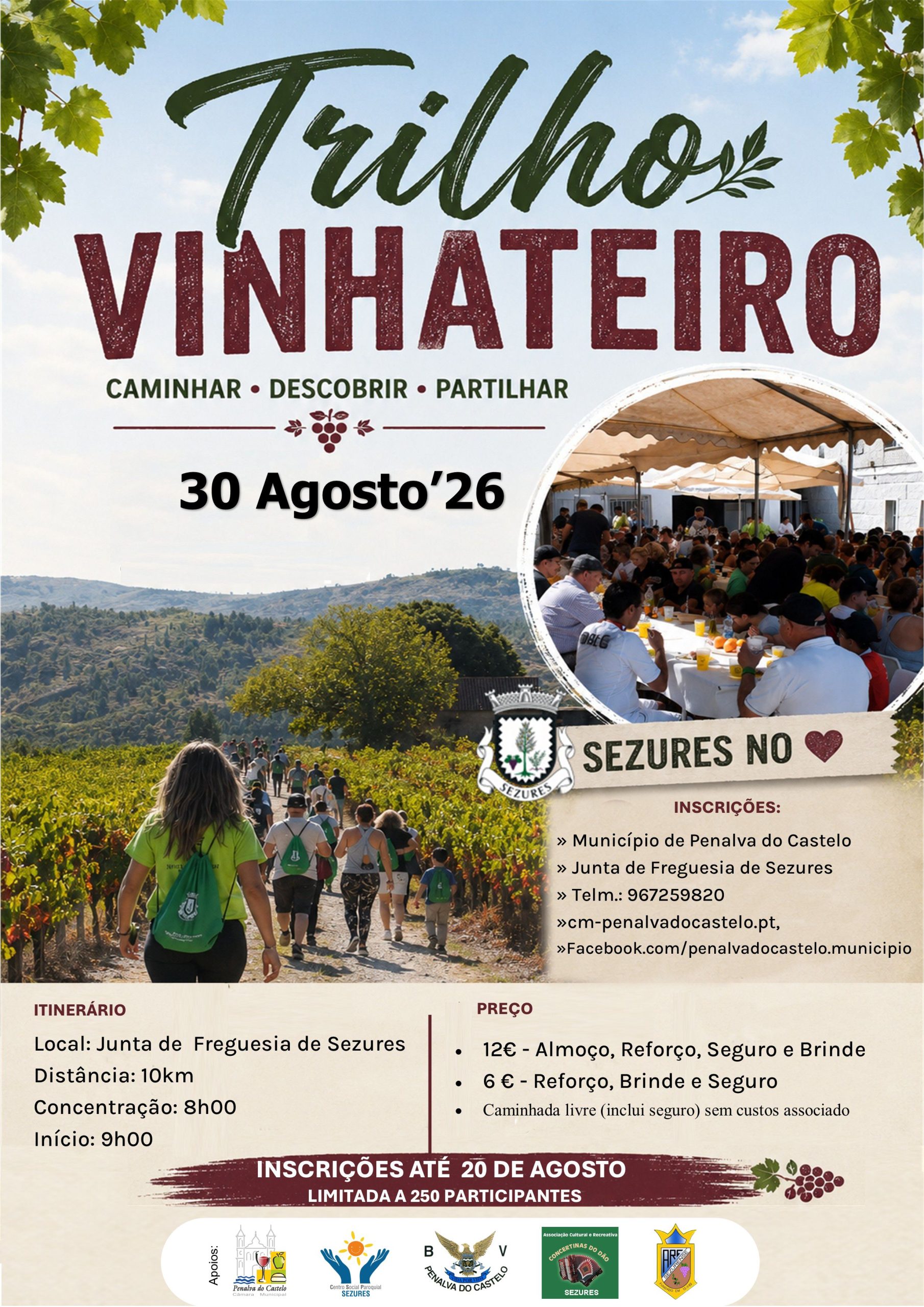 Trilho Vinhateiro – Sezures | 30 de agosto de 2026